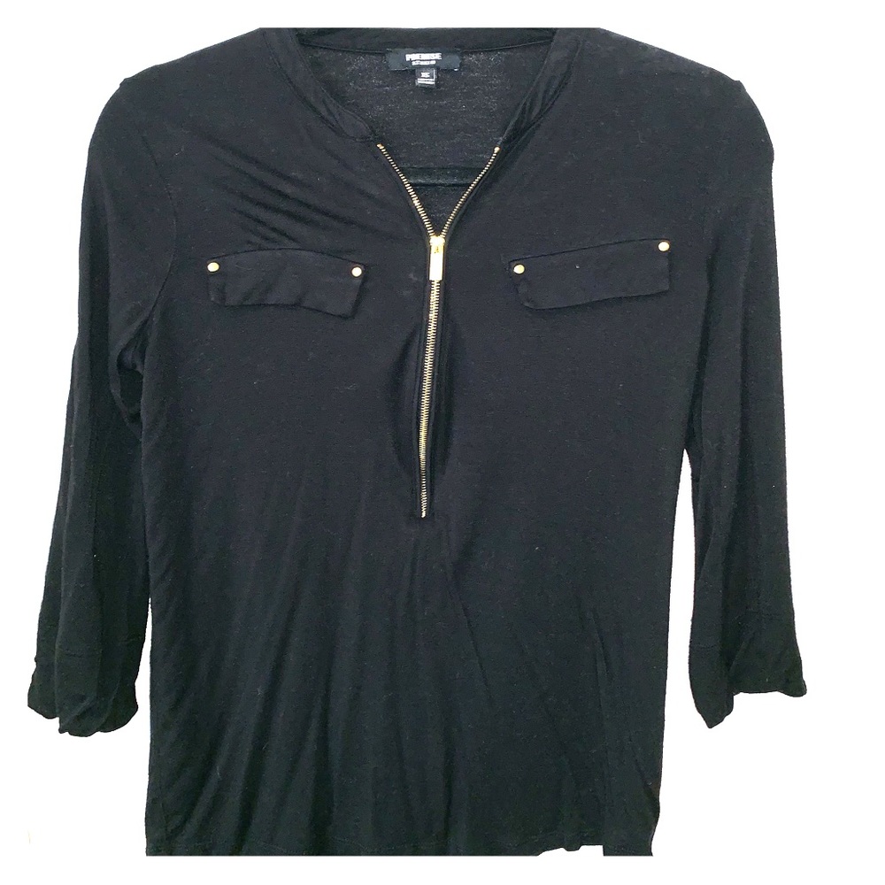 Black 3/4 Sleeve Top